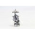 Indian God Ganesha Ganesh Figurine Hindu Statue 70% Pure Silver Pooja Idol B365